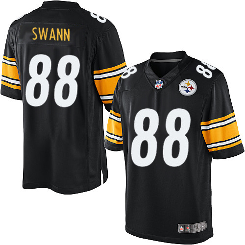 Men's Limited Lynn Swann Nike Jersey Black Home - #88 NFL Pittsburgh Steelers